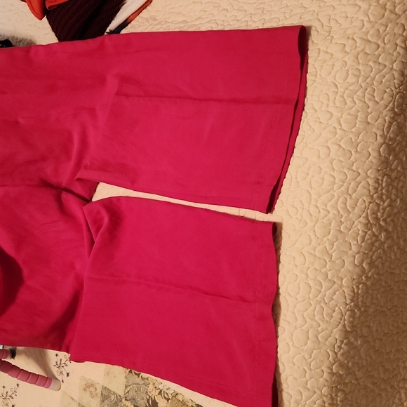 Fabulous fusia pink silk & linen trouser dress pants Liz Claiborne size 16 - Picture 6 of 8